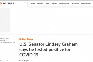 美反华参议员格雷厄姆新冠检测呈阳性曾接种新冠疫苗